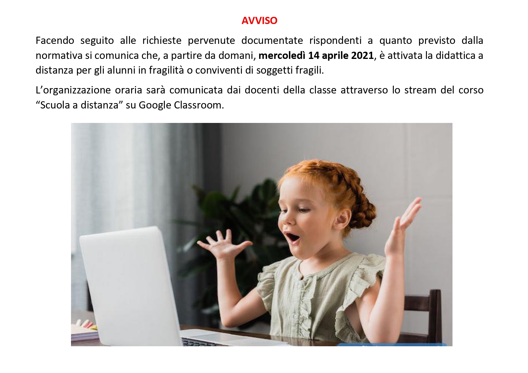 AVVISO ATTIVAZIONE DAD page 0001